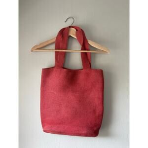Red Hat Society Woven Knit Tote Bag